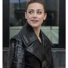 Lili Reinhart Celebrity Leather Coat