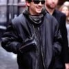 London 2026 Timothee Chalamet Black Bomber black Jacket