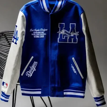 Los Angeles Dodgers Pennants Varsity Blue Jacket