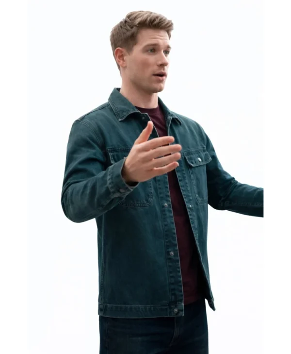 Lucas Adams Green Denim Jacket