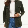 Made in Chelsea Olivia Barker Green Jacket front