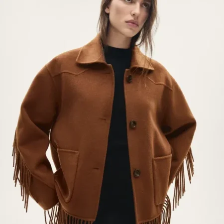 Mango Fringe Jacket