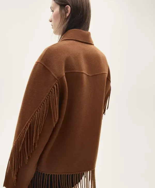 Mango Fringe Jacket for sale