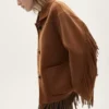 Mango Fringe Jacket front