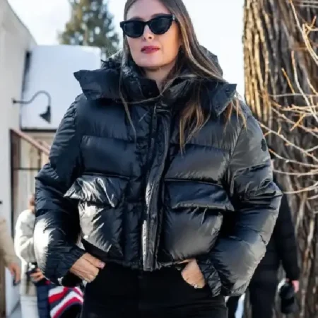Maria Sharapova US Black Puffer Jacket