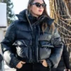 Maria Sharapova US Black Puffer Jacket for sale