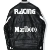 Marlboro Leather Motorcycle Racing Black Jacket for sale