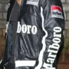 Marlboro Leather Motorcycle Racing Black Jacket for sale now