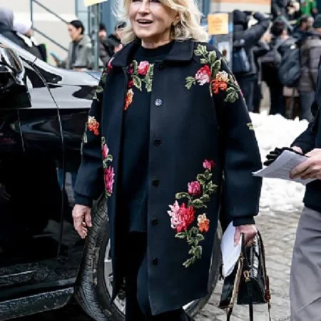 Martha Stewart New York Fashion Week floral coat