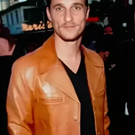 Matthew Mcconaughey Brown Leather Jacket