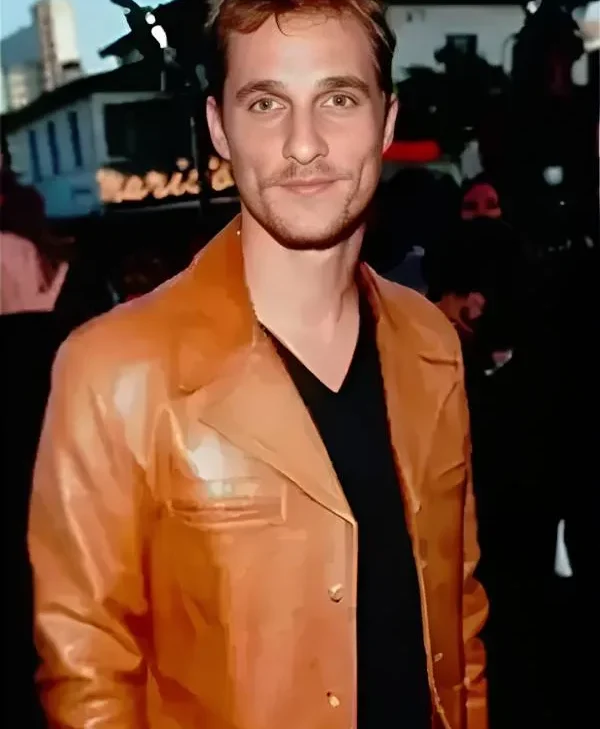 Matthew Mcconaughey Brown Leather Jacket