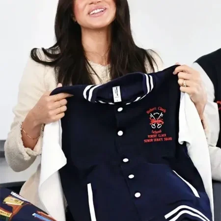 Meghan Markle Robert Clack Varsity Jacket