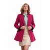 Mia McKenna-Bruce The Lady pink blazer