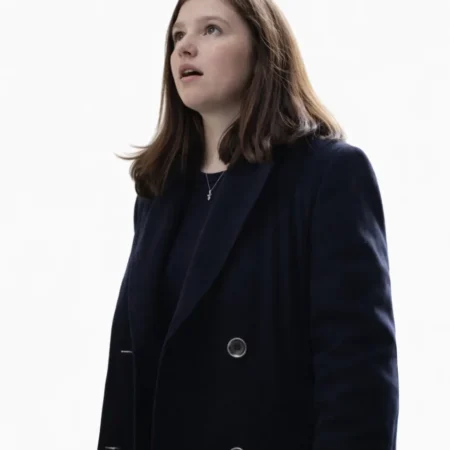 Mia McKenna‑Bruce inspired winter wool coat