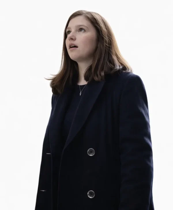 Mia McKenna‑Bruce inspired winter wool coat