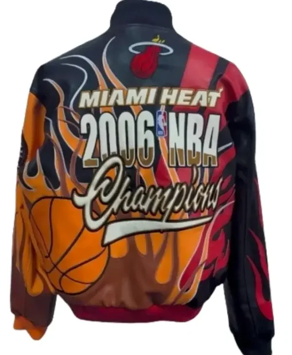 Miami HEAT x Jeff Hamilton 2006 Champ Jacket back