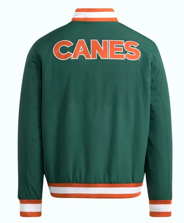 Miami Hurricanes Green Coaches Dugout Jacket for sale