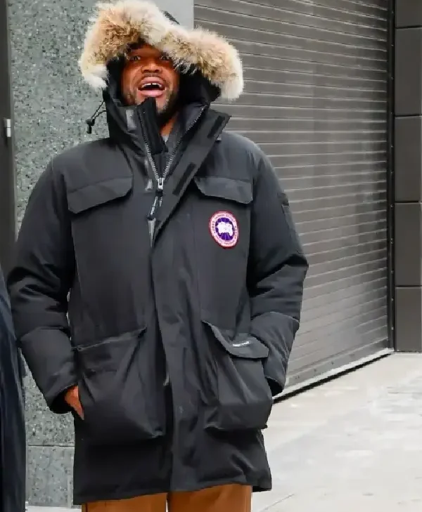 Michael Strahan NYC Hooded black Jacket