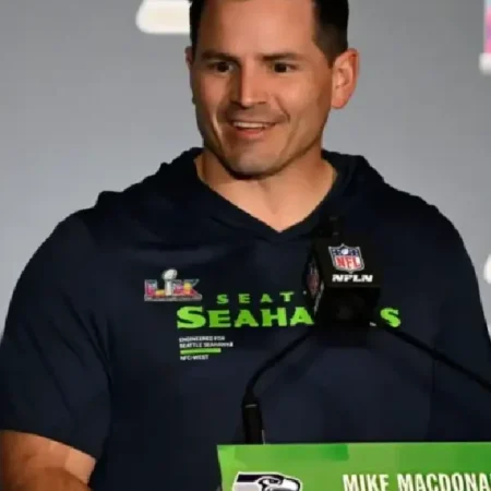 Mike Macdonald Super Bowl LX Press Conference Shirt