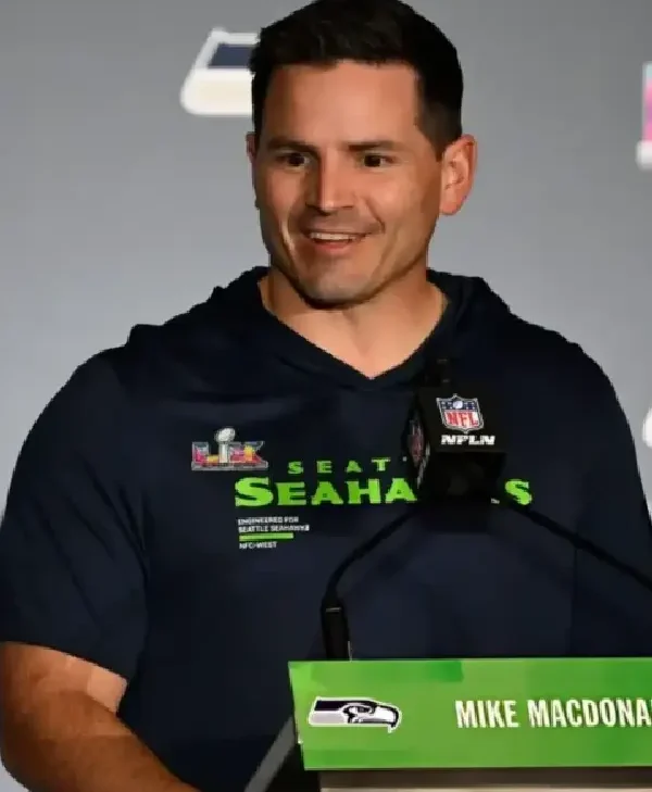 Mike Macdonald Super Bowl LX Press Conference Shirt