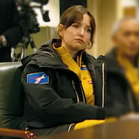 Milana Vayntrub Project Hail Mary Black Jacket for sale