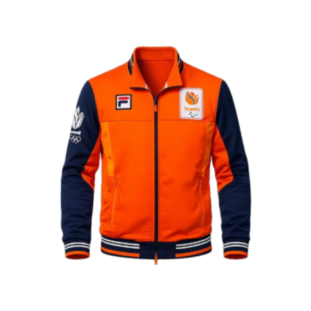 Milano Cortina 2026 Team Netherland Rintje Ritsma Orange and Blue Varsity