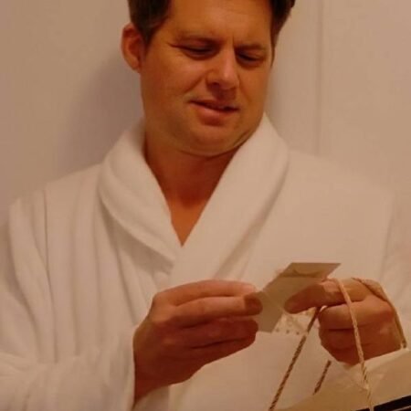 Missing the Boat Kristoffer Polaha Bathrobe for sale