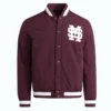 Mississippi State Bulldogs Maroon Coaches Dugout Jacket