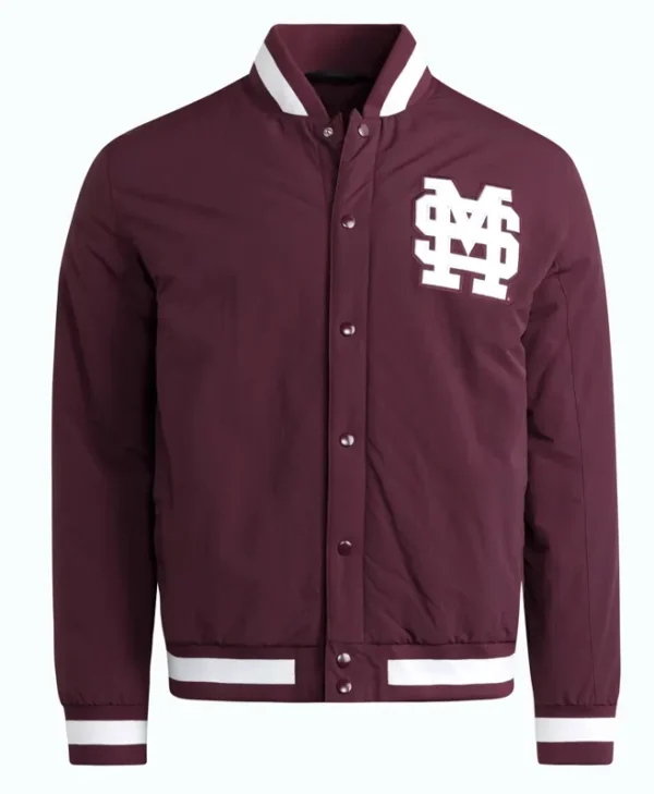 Mississippi State Bulldogs Maroon Coaches Dugout Jacket
