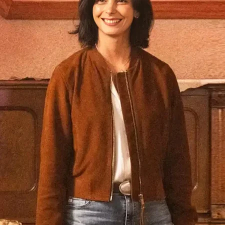Morena Baccarin Sheriff Country S01 Brown Bomber Jacket