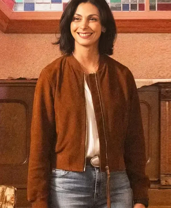 Morena Baccarin Sheriff Country S01 Brown Bomber Jacket