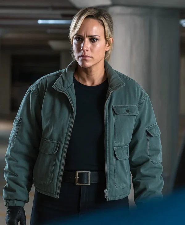 Mortal Kombat 2 Jessica McNamee Green Jacket