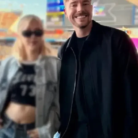 MrBeast Super Bowl 2026 Black Jacket