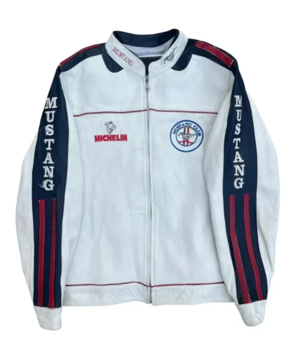 Mustang Mexico Vintage Racing Leather Jacket