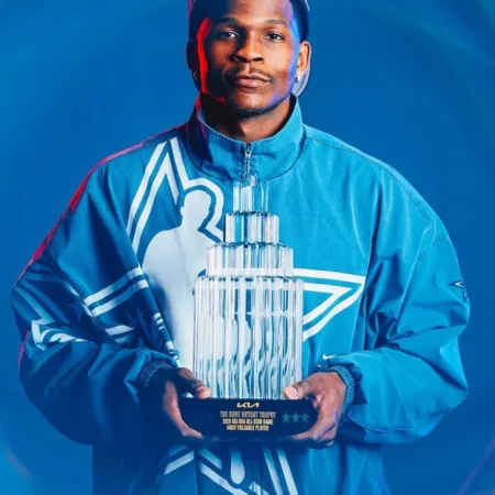 NBA 2026 Anthony Edwards All-Star MVP Celebration Jacket