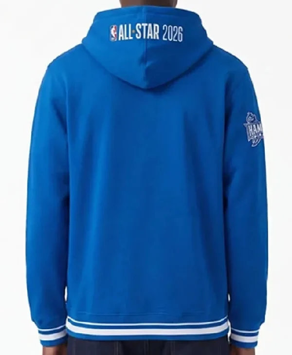 NBA HBCU Classic 2026 Hampton Pirates Blue Hoodie back
