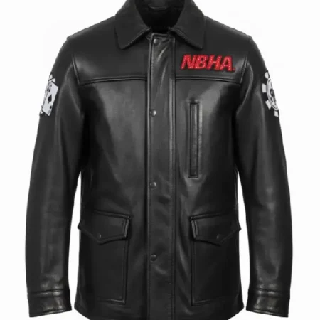 NBHA Open World Black Leather Jacket