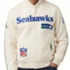 NFL Seattle Seahawks 2026 Cream Varsity Jacket