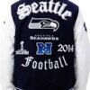 NFL Seattle Seahawks Wool Varsity Jacket back