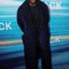 NYC Hijack S2 Screening Idris Elba Blue Wool Coat front
