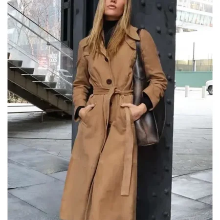 New York City 2026 Olivia Ponton Brown Coat
