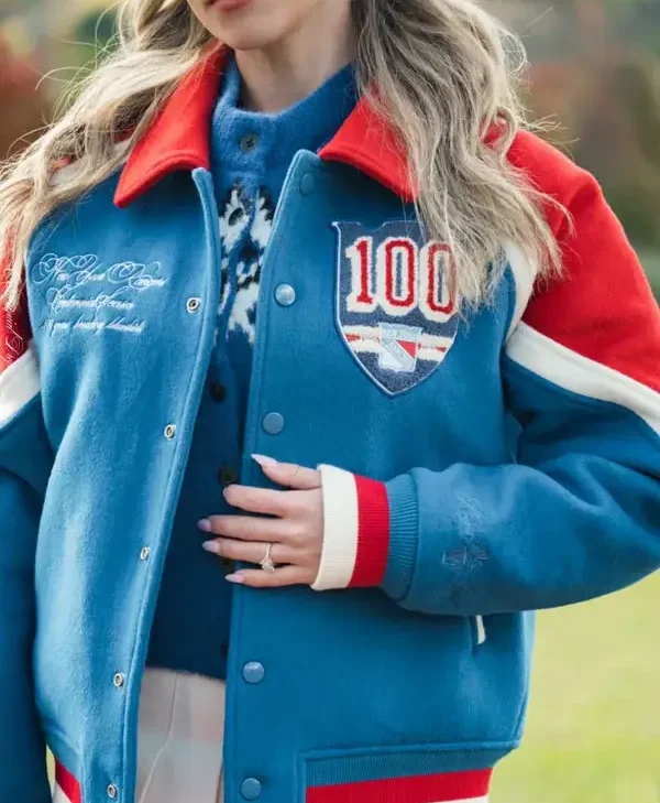 New York Rangers Centennial Season Varsity Jacket