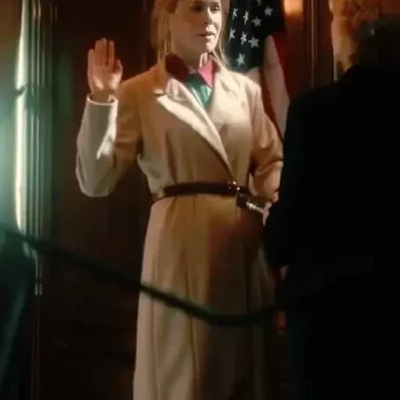 Nicole Kidman Scarpetta Pink Coat