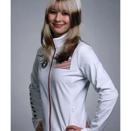 Olympics 2026 Alysa Liu White Jacket for sale