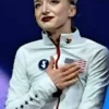 Olympics 2026 Amber Glenn white jacket