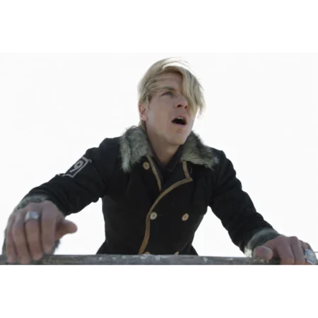 One Piece S02 Sanji Black Shearling Coat