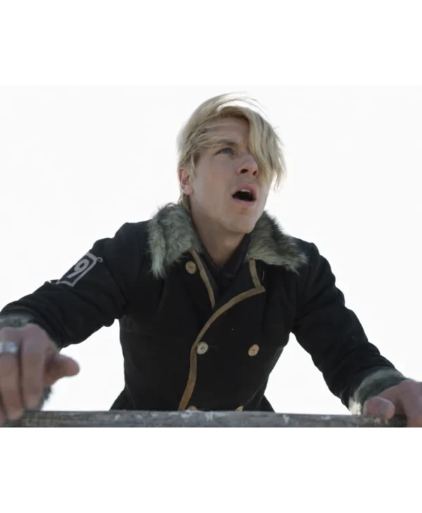 One Piece S02 Sanji Black Shearling Coat