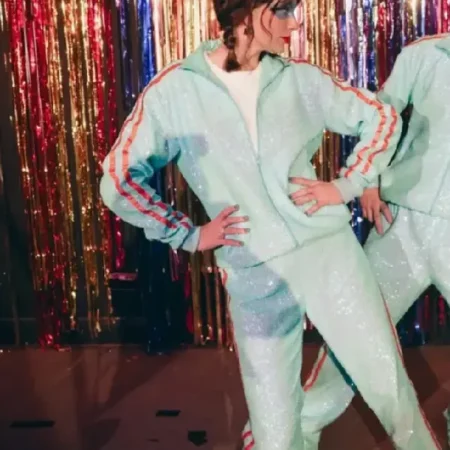 Opalite Music Taylor Swift Blue Sequin Tracksuit for sale