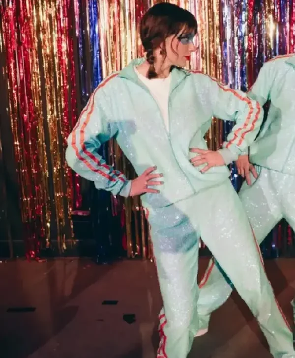 Opalite Music Taylor Swift Blue Sequin Tracksuit for sale