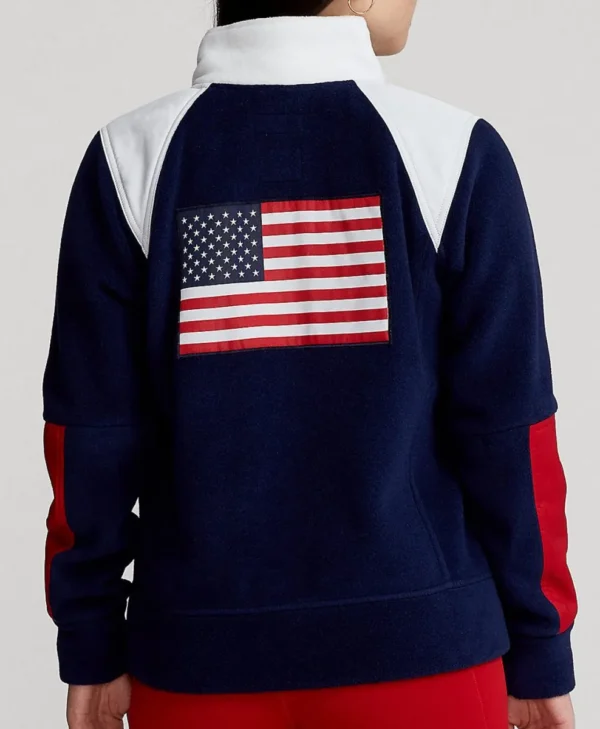 Opening Ceremony Team USA Hybrid 2022 Blue Jacket back